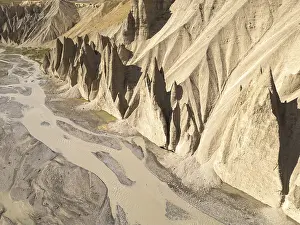 Mountainous Region Asia Prints: Rugged, steep cliffs rise dramatically from the ground