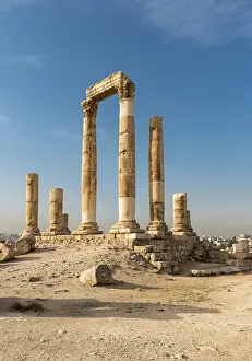 Ancient Roman Ruins Prints: Ruins, columns, temple of Hercules