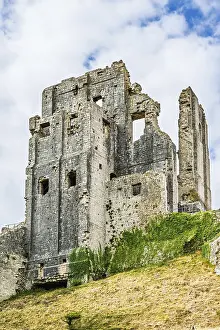 Prints of Ruins of Corfe Castle, Wareham, Dorset, England, United Kingdom Wareham Prints: Ruins of Corfe Castle, Dorset Print