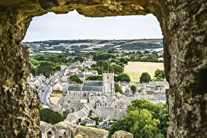 British Tourist Attraction UK Prints: Ruins of Corfe Castle, Wareham