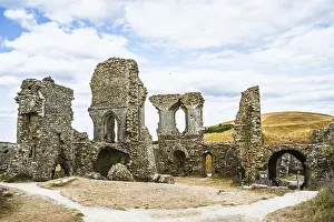 Prints of Ruins of Corfe Castle, Wareham, Dorset, England, United Kingdom Wareham Prints: Ruins of Corfe Castle Print, Dorset, England
