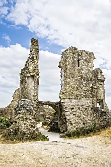 Corfe Castle Ruins Prints: Ruins of Corfe Castle, Wareham