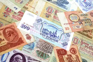 Studio Shot Money Prints: Russian Ruble