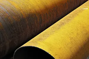 Close Up Construction Prints: Rust on pipes