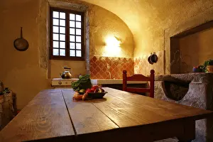 Fresh Vegetable Bowl Prints: Rustic kitchen