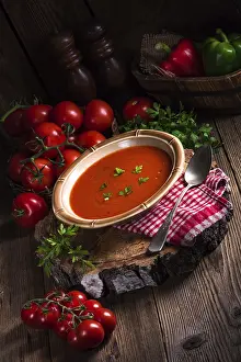 Vegetarian Meal Ideas Prints: Rustic tomato soup