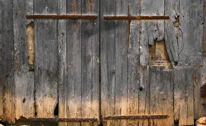 Deserted Wooden Background Prints: Rustic wood background