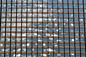 Central Europe Deserted Scene Prints: Rusty grid in front of a reflecting water surface