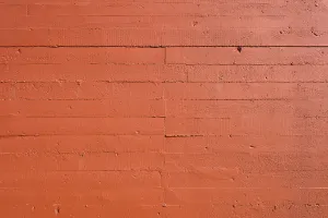 Uninhabited European Landmarks Prints: Rusty Red Concrete Wall, Thyboron