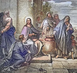 Traditional Crafts Prints: The Sacrifice of the Poor Widow
