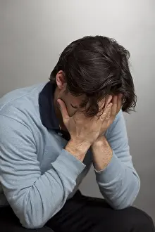 Man In Despair Prints: Sad man, sadness, depression