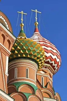 Russian Federation Historical Landmark Prints: Saint Basil Cathedral at Red Square