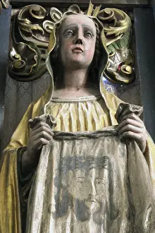 Deserted Apse Interior Prints: Saint Veronica and her Veil