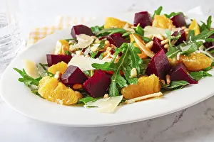 Vegetable Garden Inspiration Prints: A salad made with chunks of beet