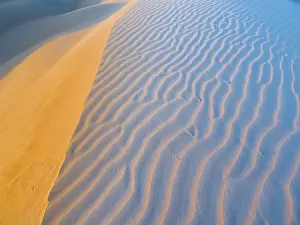 Oman Travel Photography Prints: Sand dunes, evening light, patterns