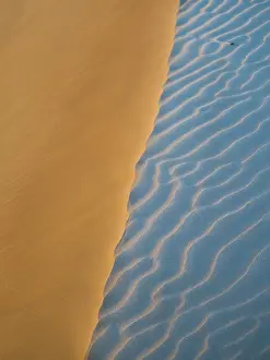 Sand Dune Patterns Prints: Sand dunes, evening light, patterns