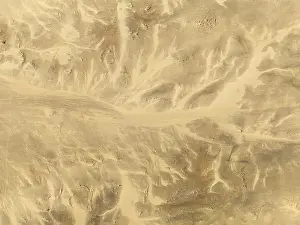 Windy Desert Landscape Prints: Sand patterns caused by continuous wind