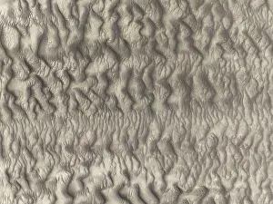 Skeleton Coast Aerial View Prints: Sand patterns in the Namib Desert