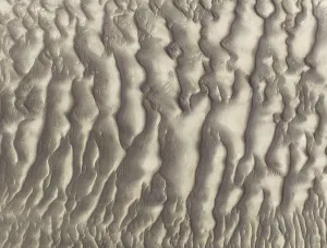 Skeleton Coast Aerial View Prints: Sand patterns in the Namib Desert