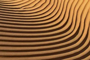 Empty Quarter Landscape Prints: Sand ripples, structure on a sanddune
