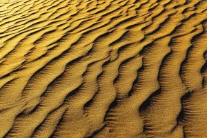 Arabian Peninsula Sand Dune Prints: Sand structure formed by the wind
