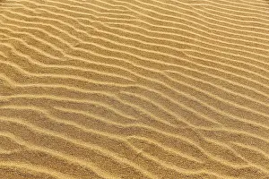 Deserted Icelandic Landscapes Prints: Sand structures, created by waves and wind