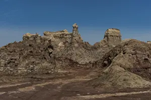 Danakil Depression Landscape Prints: Sandstone formations in Dallol