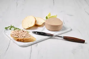 Seafood Delicacy Prints: Sandwich with cod liver
