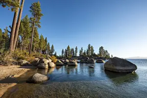 Sand Harbor Beach Print, Lake Tahoe Shoreline