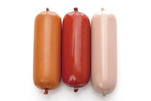 Grocery Store Meat Selection Prints: Sausage varieties