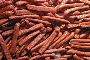 Sausage Products Prints: Many sausages