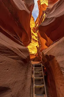 Eroded Canyon Prints: One of the scalars inside Lower Antelope