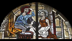 Stained Glass Window Prints: Scenes from the life of St. Peter
