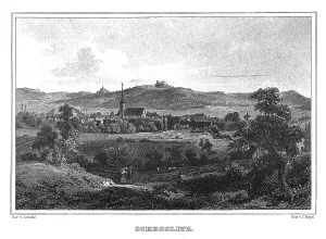 Schesslitz Village Print, Steel Engraving