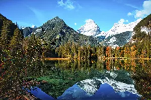 Upper Austria Travel Photography Prints: Schiederweiher im Herbst, Hinterstoder