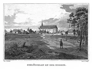 Deserted Town In Germany Prints: Schluesselau an der Ebrach, drawing by Lebschee