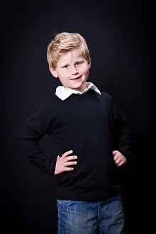 Elementary School Child Photo Prints: School boy, first-grader