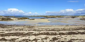 British Countryside Landscape Photo Prints: Scottish coast with beach in spring
