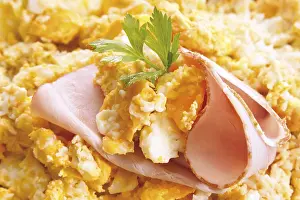 Egg Nutrition Facts Prints: Scrambled egg with ham