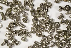 Handicraft Tools Prints: Screws isolated