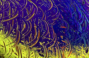 Full Frame Wallpaper Prints: Scribbles all along the colorful background