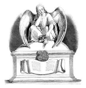 No People Vintage Illustration Prints: Sculpture, A Throne for the poor