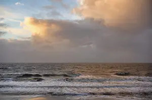 North Frisia Landscape Prints: Sea and clouds in the evening light