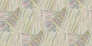 Modern Decorative Item Prints: Seamless abstract stripes pattern in colors