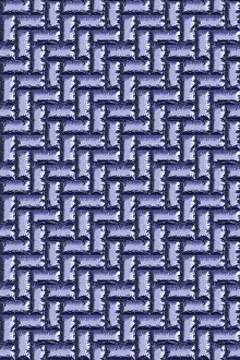 Metal Decorative Item Prints: Seamless tileable metal decorative background pattern