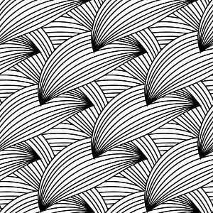 Modern Architectural Style Prints: Seamless white and black pattern. background