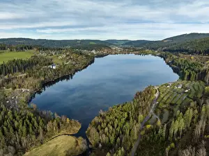 Baden Wurttemberg Water Scene Prints: The Seebach flows into the Titisee