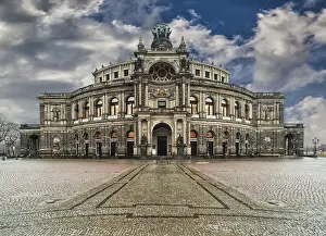 German Federal Republic Monuments Prints: Semper Opera from outside in Dresden