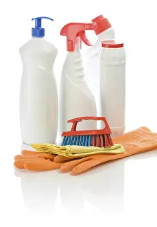 Cleaning Supplies Prints: Set for cleaning