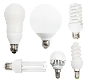 Energy Consumption Reduction Prints: Set of energy-saving compact fluorescent